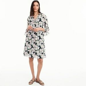 J. Crew Mercantile Floral Long Sleeve‎ Dress Pink Blue Size Small Sundress